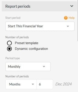 New in Calxa - Dynamic Reports Navigation Bar