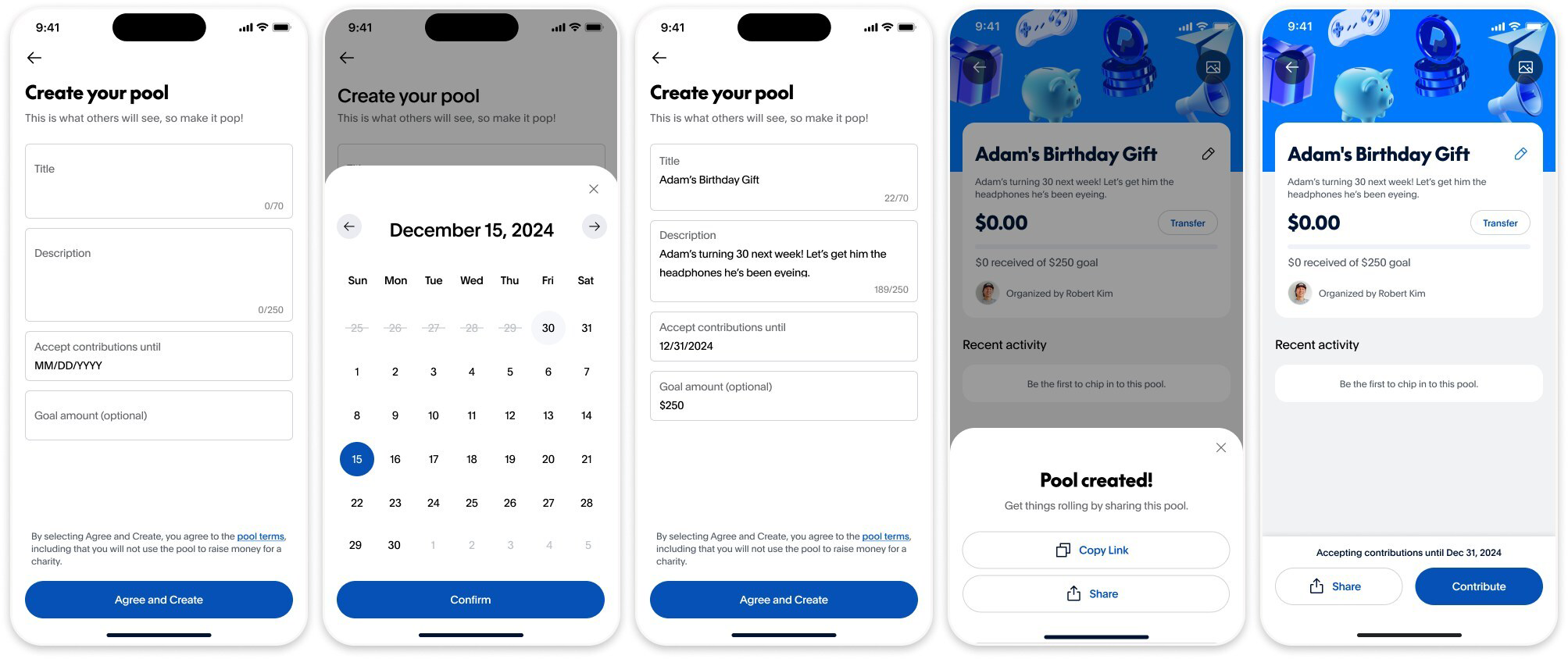 Money Pooling Product Screenshots